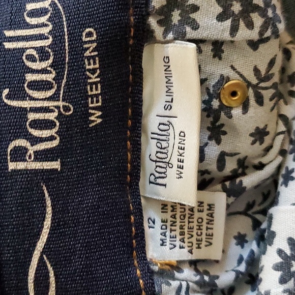 Rafaella Weekend Slimming Patchwork Jeans sz 12 - Picture 7 of 11